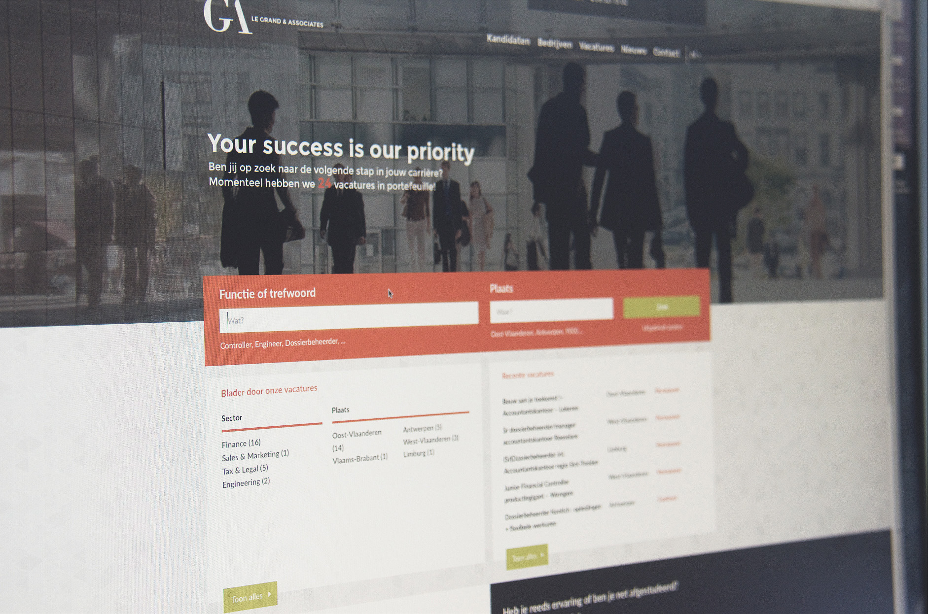 webdesign vacatures le grand & associates